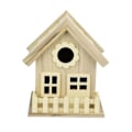 Miniatyrbillede 1 af 5: Fuglehus Hængende Fuglehus Fuglekasse Håndlavet Trækasse Bur Udendørs Fuglehus