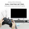Miniatyrbillede 6 af 8: Kablet Gaming Controller Gamepad Universal Joystick Gamepad til Android til PC Bærbar Sort