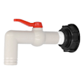 Miniatyrbillede 6 af 8: IBC-tankhane adapter Vandslangetilslutning Havetilbehør 90° 32mm hane VVS-værktøj