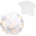 Miniatyrbillede 5 af 5: DIY Puzzle Lampeskærm - Moderne IQ Puslespilslys i 30 Dele min. 15 Forskellige Designs - Diameter Ca. 40 cm - Hvid i Størrelse XL