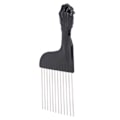 Miniatyrbillede 6 af 8: Salon Metal Pick Comb Bærbar Detangle Styling Kam til langt tykt krøllet hår