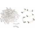 Miniatyrbillede 3 af 4: 100 stk. LED-strip lysklips i silikone med 200 stk. skruer