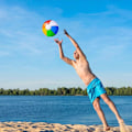 Miniatyrbillede 5 af 5: 4 stk. strandbolde, oppustelige strandbolde, til strandpoolparty, badelegetøj strandbolde børn voksenbolde legetøj til sommerstrandparty, poolbolde.