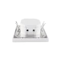 Miniatyrbillede 4 af 5: Indendørs bevægelsessensor, forsænket vægmontering, egnet til LED, infrarød sensor, programmerbar, rækkevidde 9m/140° 80x80x45mm