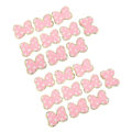 Miniatyrbild 5 av 8: 20 st Rosett Stryk på Patches Mode Rosa Söt DIY Rosett Sy Broderi Chenille Patches för ryggsäckar Kläder Jackor