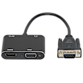 Miniatyrbilde 6 av 8: VGA hann til High Definition Multimedia Interface hunn VGA hunn adapter med lydkabel