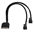 Pikkukuva 4 / 8: SATA 15Pin - 2*4Pin jäähdytystuulettimen power 2-tie muunnin 22AWG-kaapeli
