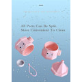 Miniatyrbild 5 av 5: Bärbar rosa babyformuldispenser - 4-lagers stapelbar, perfekt för resor utomhus