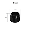 Miniatyrbilde 2 av 5: Svart 5 stk 5 stk/lot M12 Monteringsgjenge Forlengelsesadapter Sink Legering Forlenger M12 Linse Monteringsforlengelsesring For Mtv Grensesnitt Cctv Linse Og Video Sikkerhet