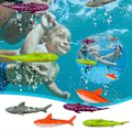 Miniatyrbild 2 av 5: Barnpresent Dykning Undervattenssimning Färgglad Pool Sänke Ringträning Under Vatten Rolig Leksak Zekai
