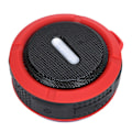 Miniatyrbild 8 av 8: C6 Bluetooth-högtalare med sugkopp karbinhake vattentät mini-subwoofer för utomhussporter röd