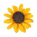 Miniatyrbild 8 av 8: Söt solros brosch Elegant legering kvinnor Lapel Pin Kläder Samlokalisering Tillbehör för ryggsäck kostym
