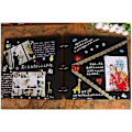 Miniatyrbillede 4 af 5: Sødt DIY Scrapbog Fotoalbum, Udskåret Træ \"Baby Love\" Memoir Notesbog Rejse Souvenirs Bryllup Scrapbog Skitsebog, Gave til Nyfødt Fødselsdag Ch