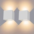 Pikkukuva 1 / 4: Säädettävä ulkoseinävalaisin - Vedenpitävä IP65, 2 kpl, 10 W, 3000 K LED-seinävalot makuuhuoneeseen, kotiin, eteiseen