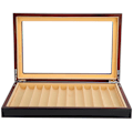 Miniatyrbild 5 av 8: 12-siffrig trä reservoarpenna Display Case Svart bakning lack Penna Förvaring presentförpackning