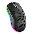 Miniatyrbilde 1 av 5: 65g (2.29oz) Trådløs Lett Gamingmus Med 3200dpi, RGB Bakgrunnsbelysning Og 7 Programmerbare Knapper, Gaming Optisk Mus Med Bikubeskall