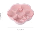 Miniatyrbillede 3 af 5: Plastik Serveringsbakker med Låg Slik Nødde Serveringsbeholder Appetizer Bakke 4 Rum
