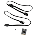 Miniatyrbillede 3 af 8: M.2 til 2 Port SATA3.0 Udvidelseskort 6Gbps JMB582 Chip PCB M.2 til 2 Port SATA3.0 Adapter til Computer