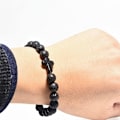 Miniatyrbilde 3 av 5: Blå Sparingsstøtte Armbånd - Elastisk, One Size Fits Most, Menn og Kvinner