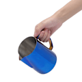 Miniatyrbilde 4 av 8: 600 ml rustfritt stål Titanize kaffekanne melkeskummende kopp mugge for Latte ArtBlue