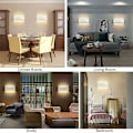 Miniatyrbillede 4 af 5: LED Indendørs Væglampe 12W Hvid Moderne Væglampe, IP65 Vandtæt Aluminium Udendørs Væglamper, Op Ned Spot Lampe til Stue Soveværelse Hall Trappe
