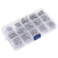 Miniatyrbillede 5 af 8: 400 stk. rustfrit stål skrue krydspanhoved selvskærende skruer Sortiment Kit Fastener