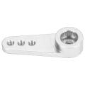 Miniatyrbilde 4 av 8: 21T Servoarm, liten bærbar CNC-maskinert aluminiumlegering 21T Servo Horn Arm RC Styrearm for MD922 MD933 Servoer Sølv