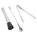 Miniatyrbillede 4 af 8: Bartender Kit Bar Tool Set i rustfrit stål Cocktail Jigger Muddler Bar Ske Ice Tong til Bartending Drink Mixing