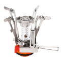 Miniatyrbilde 2 av 8: Outdoor Mini Camping 304 rustfritt stål komfyr integrert elektronisk lighter brenner