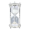 Miniatyrbillede 6 af 8: Antik Sand Timeglas Timer Metal Elegant 15 Minutter Dekorativ Timeglas til Bryllup Hjemmekontor Hvid