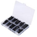Miniatyrbild 3 av 8: 500 st nylon svart set Industritillbehör M2 M2.5 M3 M4 M5 M6 M8 M10