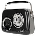 Pikkukuva 3 / 8: Retro Radio Bluetooth Kaiutin Kannettava Kädessä pidettävä HiFi Stereo Ääni Söpö vanhanaikainen radiokaiutin juhliin ulkona musta
