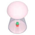 Miniatyrbillede 8 af 8: Natlampe 7 farver nem bærbar genopladelig batteri USB opladning dejlig form baby søvn natlysPink