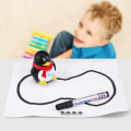 Miniatyrbillede 6 af 8: Dejlig Magic Auto-induktion Penguin Følg Drawn Line Legetøj Dyremodel (sort + hvid)