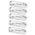 Miniatyrbilde 2 av 8: 5 stk/sett Rustfritt Stål Kolonne Type 360° Roterende Lager Svivler Fiske Svivler Krokhenger 9#