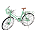 Miniatyrbillede 3 af 8: Mini cykelmodel simulering baseret design holdbar legering lysegrøn iøjnefaldende flot indretning cykel legetøj