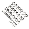 Miniatyrbild 4 av 8: 49 i 1 set Universal Rock Casting Tackle Fiske Spö Guider Linje Ringar Topp Tips