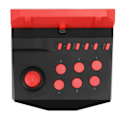 Pikkukuva 2 / 8: Arcade-peliohjain, Plug and Play -taisteluohjain räjähdysfunktiolla Switch Litelle, musta-punainen