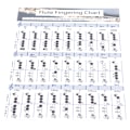 Pikkukuva 6 / 8: Huilu Fingering Chord Chart Aloittelija Opiskelija Harjoittelu Opetusvälineet InstrumenttitarvikkeetS(28x21cm)
