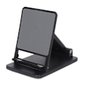 Miniatyrbilde 7 av 8: Mobiltelefonstativholder for skrivebord Sammenleggbare doble stenger for Iphone Nettbrett Smartphone for Live Streaming Opptak Svart