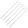 Miniatyrbilde 1 av 5: Rengjøringssett for sugerør i rustfritt stål - 5 stk, 24 cm - Ideell for flasker, kaffekopper og tekopper