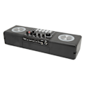 Miniatyrbilde 4 av 8: Karaoke-maskin med 2 mikrofoner, bærbar Bluetooth utendørs lydkort høyttaler karaoke-maskinsett for hjemmefest bryllup camping