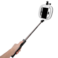 Miniatyrbild 4 av 8: Trådlös Bluetooth Selfie Stick Fyll Ljus Stativ Skrivbord Selfie Stick Fällbart Stativ Stativ