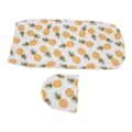 Miniatyrbild 8 av 8: Mjuk elastisk anti-skräck baby swaddle filt hatt set nyfödd wrap baby hatt set för 0 till 3 månader baby liten ananas