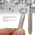 Miniatyrbild 7 av 8: Rostfritt stål Diamond Claw Pick Up Tool Pincett för smycken Stenpärlor (4 stift)