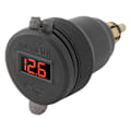 Pikkukuva 1 / 8: Auton laturi LED-jännitteenmittarilla ja painonapilla Dual QC 3.0 Pikalaturi 1 2 3 sarjaan EU-pistokkeella Punainen