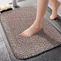 Miniatyrbild 1 av 5: Badrumsmatta, 40*60CM Halkfri Badrumsmatta, Maskintvättbar Extra Vattenabsorberande Badrumsmatta, Mjuk Fluffig Mikrofiber Badrumsmatta - Brun Färg