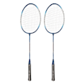 Miniatyrbild 2 av 8: REGAIL 2 st badmintonracket i järnlegering, 2-spelar badmintonracketset för barn och vuxna, blå