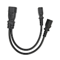 Miniatyrbillede 7 af 8: IEC320 C14 til dobbelt C15 ledning han til hun Sikkert strømsplitterkabel til skrivebordslampe Printerprojektor 100‑250V 12.6in