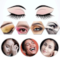 Miniatyrbillede 6 af 8: Makeup-øjenbrynsformsæt PEVA blød øjenbrynshaver med elastisk bånd Genanvendeligt gør-det-selv makeupværktøj til begyndere